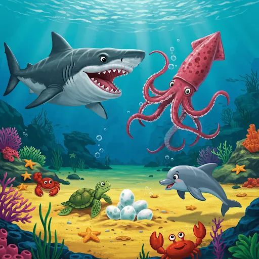 Masher and Suri Adventures — Part 6: The Mystery of the Deep-Sea Eggs