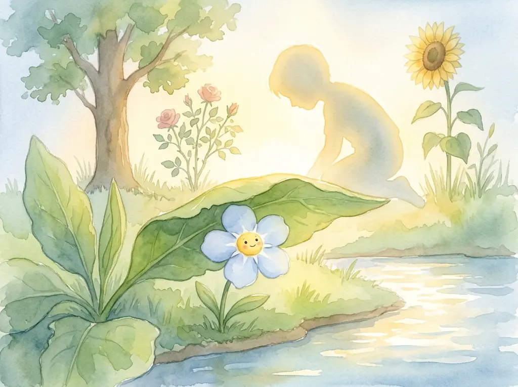 The Flower Who Remembered and the Grass Who Hid — Part 1: The Naming Day